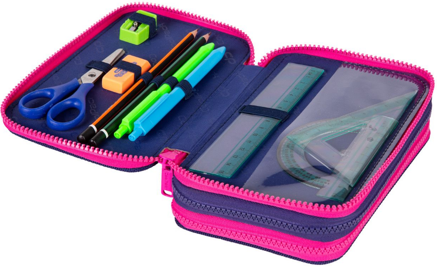 Cool Pack Forminis trijų skyrių penalas su priedais CoolPack Jumper 3 Gradient Frape E67508