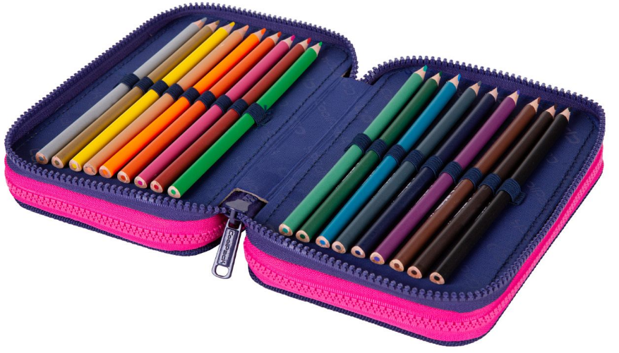 Cool Pack Forminis trijų skyrių penalas su priedais CoolPack Jumper 3 Gradient Frape E67508