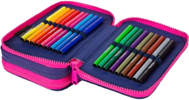 Cool Pack Forminis trijų skyrių penalas su priedais CoolPack Jumper 3 Gradient Frape E67508