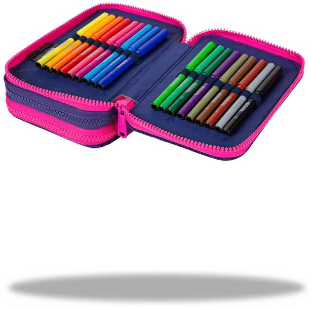 Cool Pack Forminis trijų skyrių penalas su priedais CoolPack Jumper 3 Gradient Frape E67508