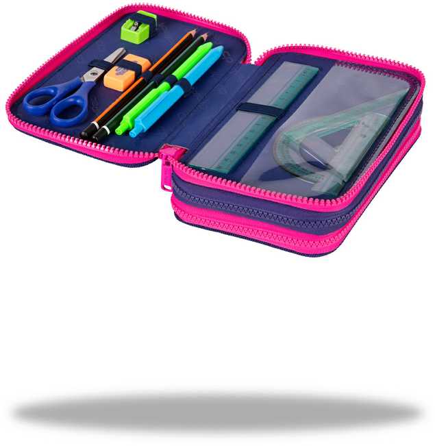 Cool Pack Forminis trijų skyrių penalas su priedais CoolPack Jumper 3 Gradient Frape E67508