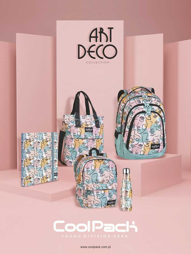 Cool Pack Forminis trijų skyrių penalas su priedais CoolPack Jumper 3 Gradient Frape E67508