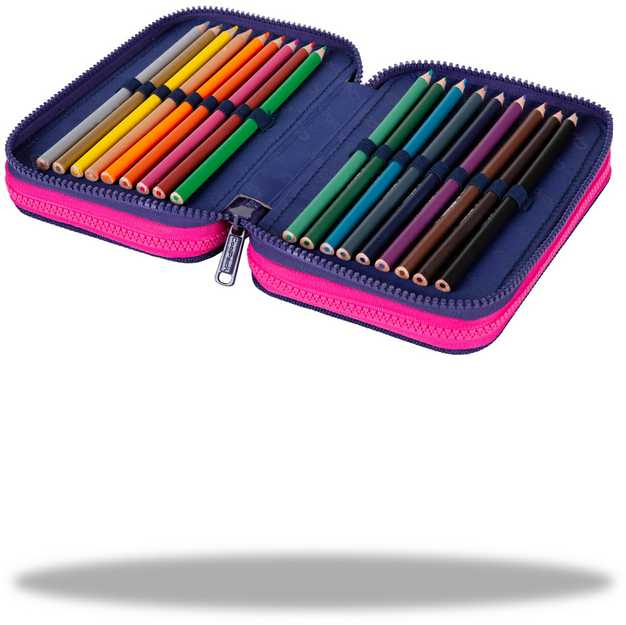 Cool Pack Forminis trijų skyrių penalas su priedais CoolPack Jumper 3 Gradient Frape E67508