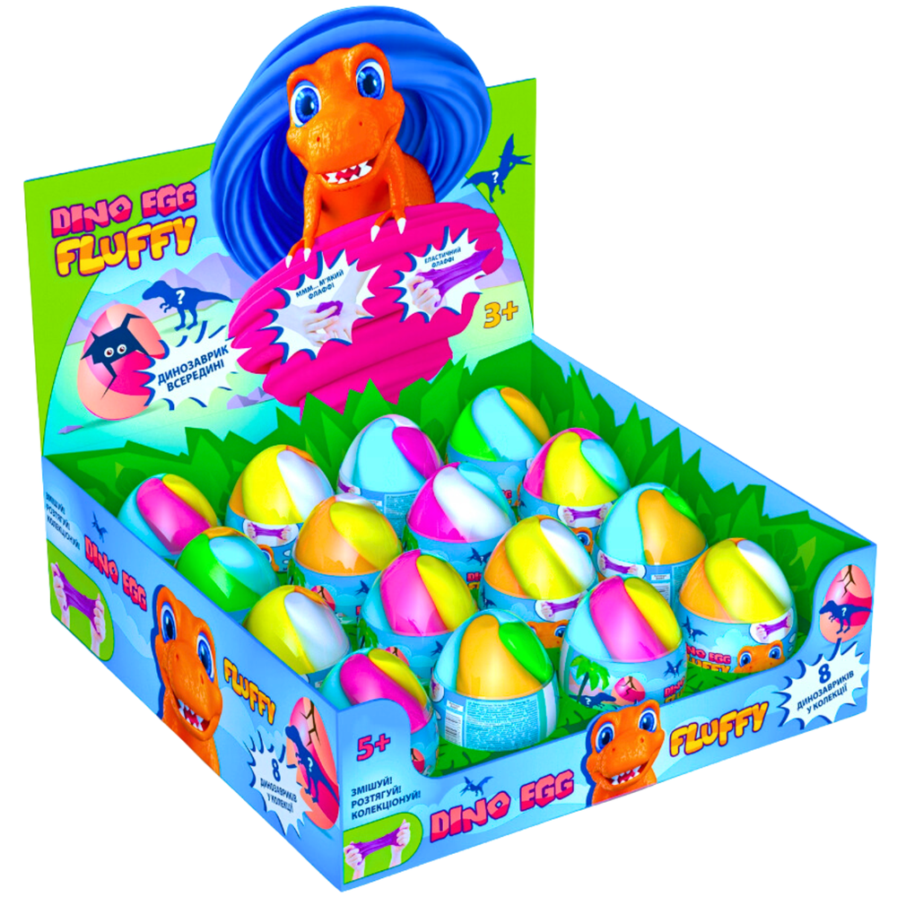 Okto Slime masė Lovin Dino Egg Fluffy, 1 vnt.