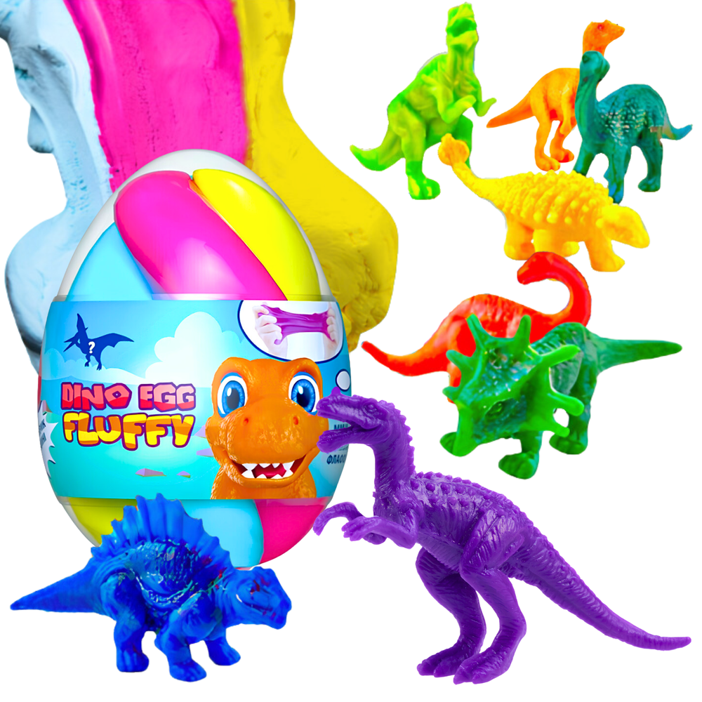 Okto Slime masė Lovin Dino Egg Fluffy, 1 vnt.