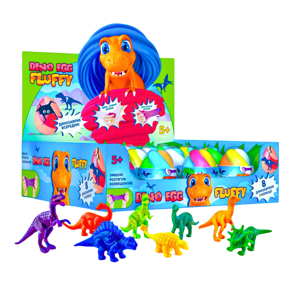 Okto Slime masė Lovin Dino Egg Fluffy, 1 vnt.