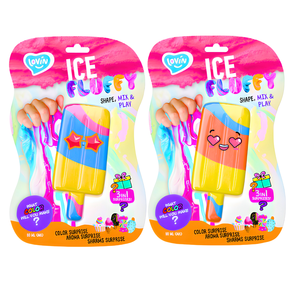 Lovin PLASTIKINIAI PLAČIAI SLIME GLUTEK LEDAI VAIKAMS