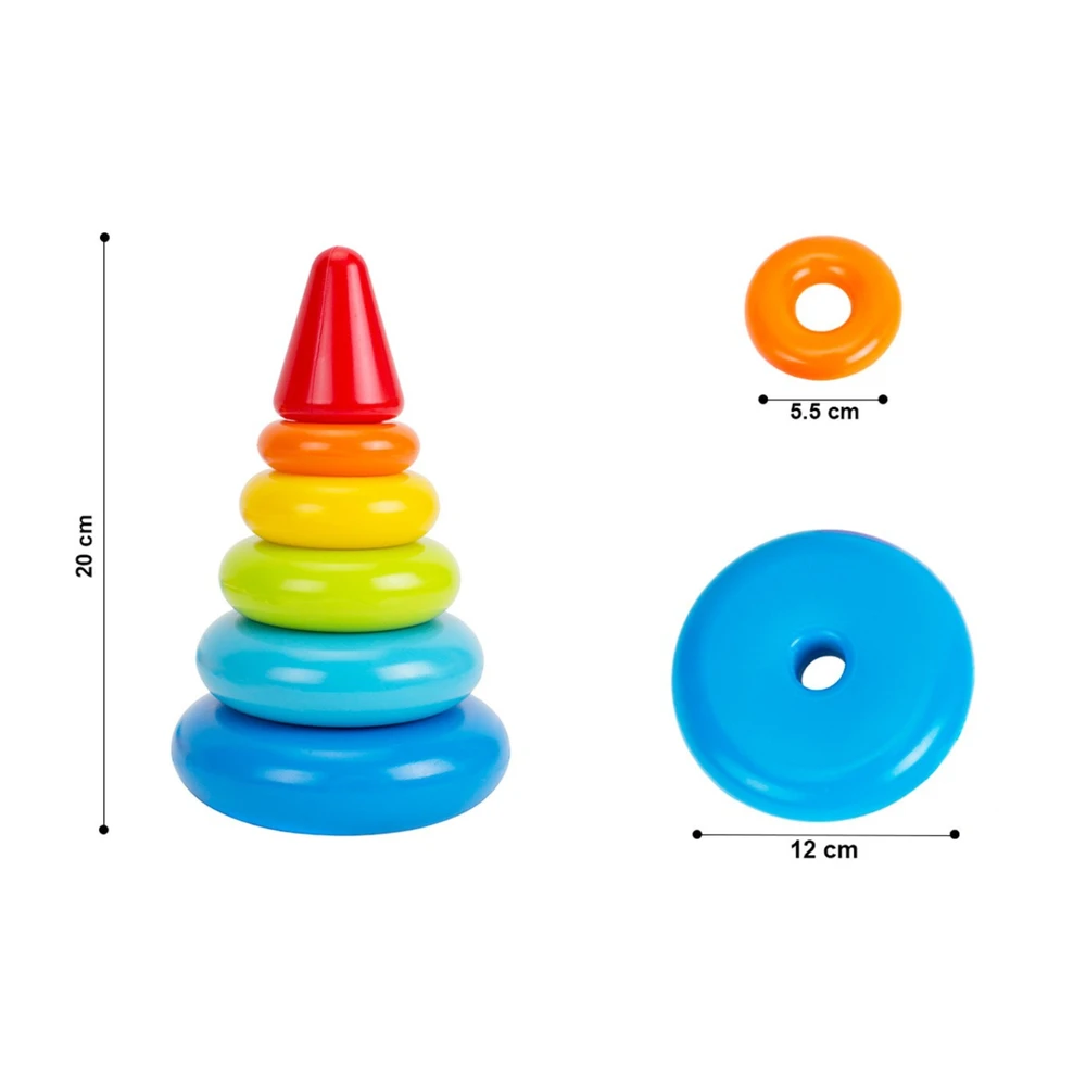 Technok Lavinamoji žiedų piramidė 20 cm aukščio
