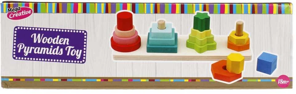 Dėlionė Mega Creative PIRAMIDKA DREW 28X8X8 MC WOOD PUD 70