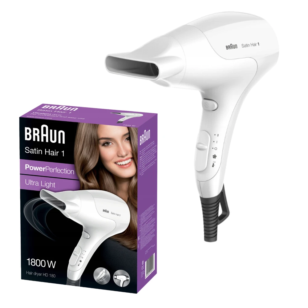 Plaukų Džiovintuvas - Braun HD180 1800 W Baltas