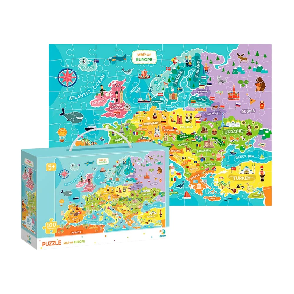 DODO dėlionė Europos žemėlapis, 100d., 300124