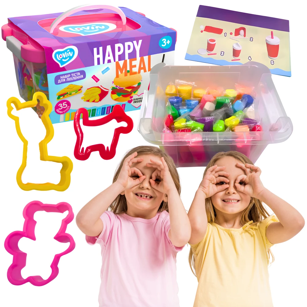Okto Kūrybinis rinkinys Modeliavimo dėlionė "Happy meal"