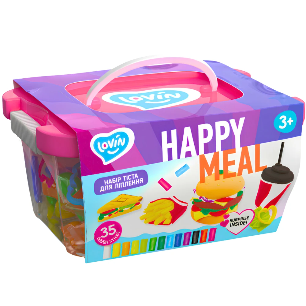 Okto Kūrybinis rinkinys Modeliavimo dėlionė "Happy meal"