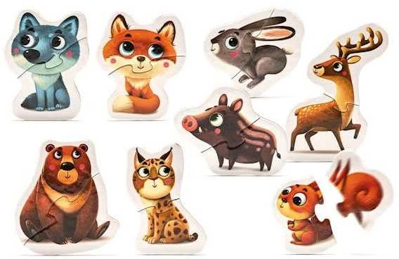 Puzzlika dėlionė "Miško gyvūnai"