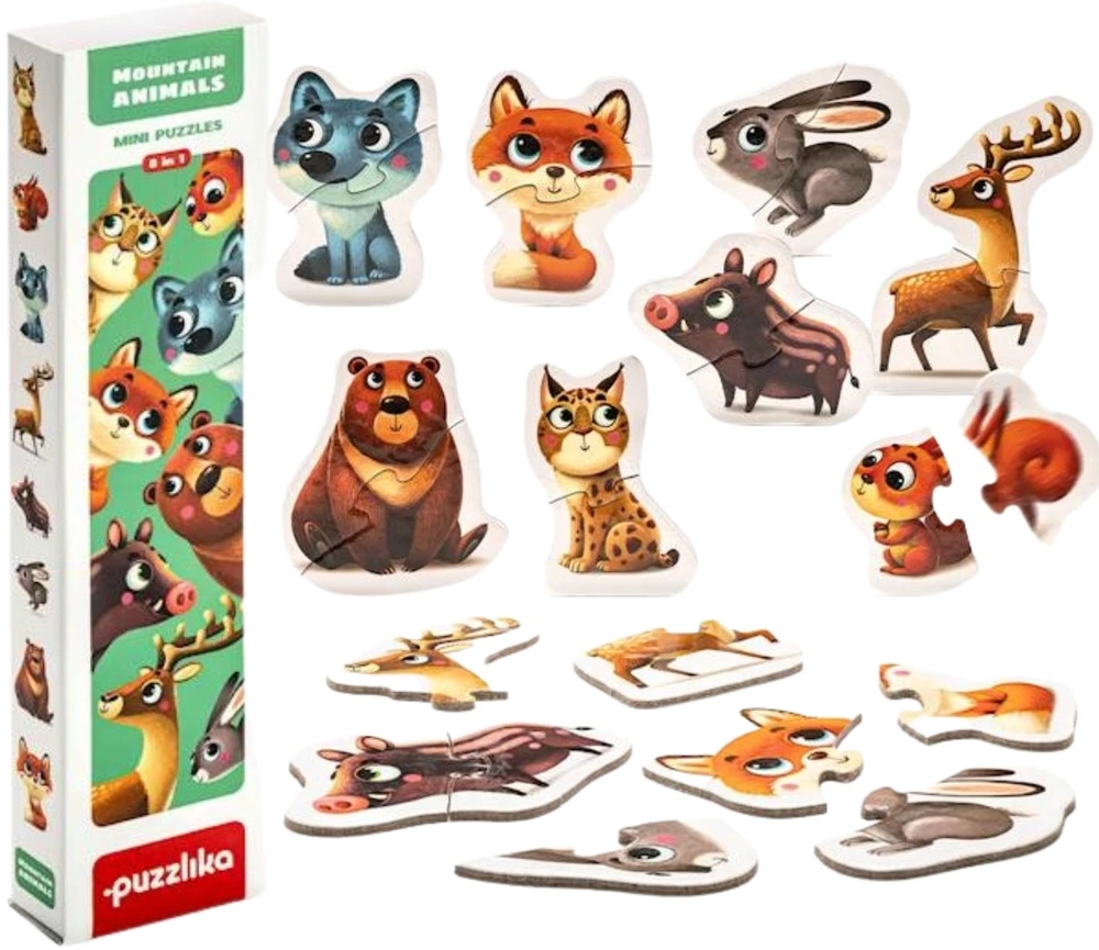Puzzlika dėlionė "Miško gyvūnai"