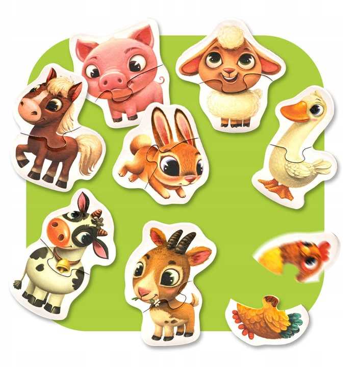 Puzzlika dėlionė "Ūkio Gyvūnai"