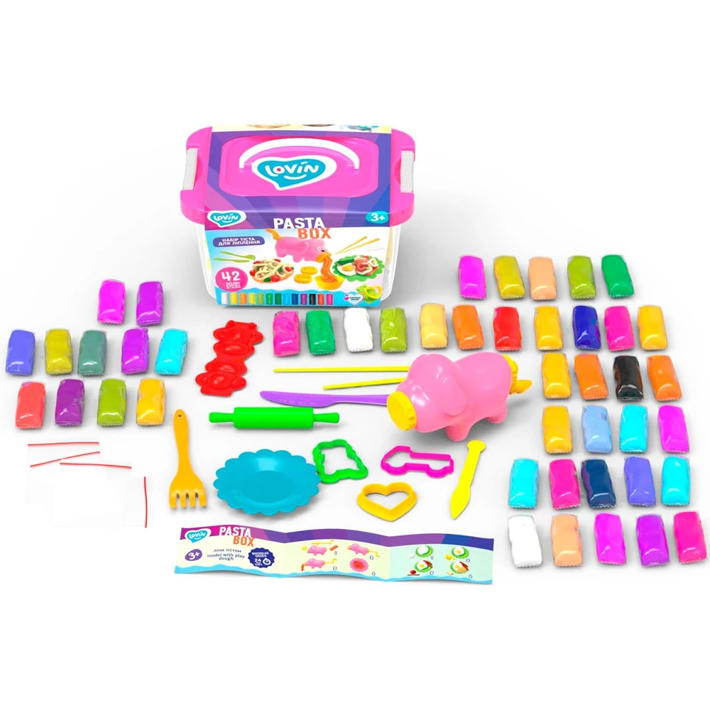 Maksik Okto Gluty Maksik Ciastolina Creativity rinkinys Makaronų dėžutė 41138 UA
