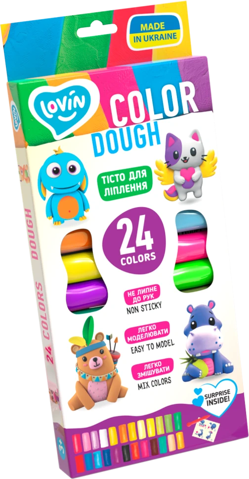 Plastilinas Lovin Color Dough ETC41184, įvairių spalvų