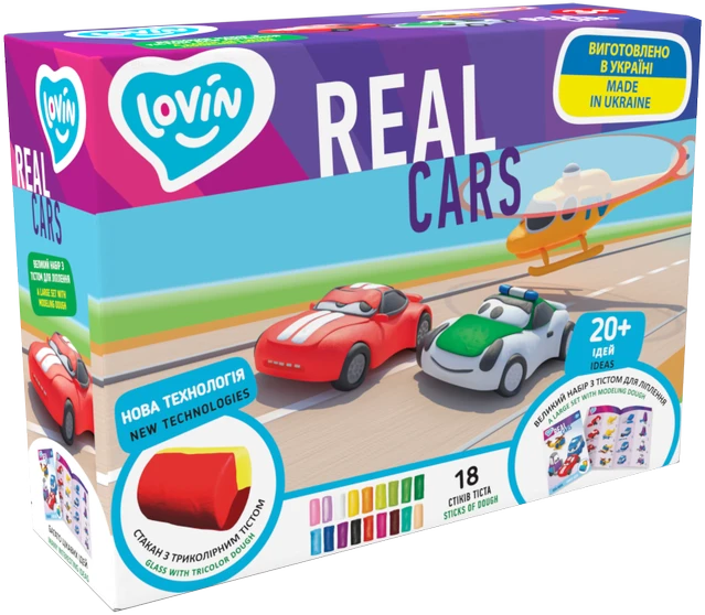 Plastilinas Lovin Real Cars ETC41191