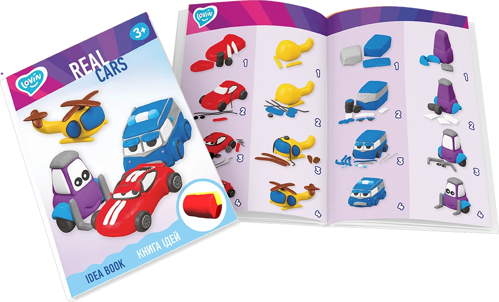 Plastilinas Lovin Real Cars ETC41191