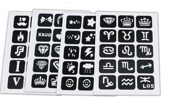 Lean Toys TATUiruočių rinkinys, Blizgančios tatuiruotės, lipdukai, POLIKAS, DOVANA 3 viename