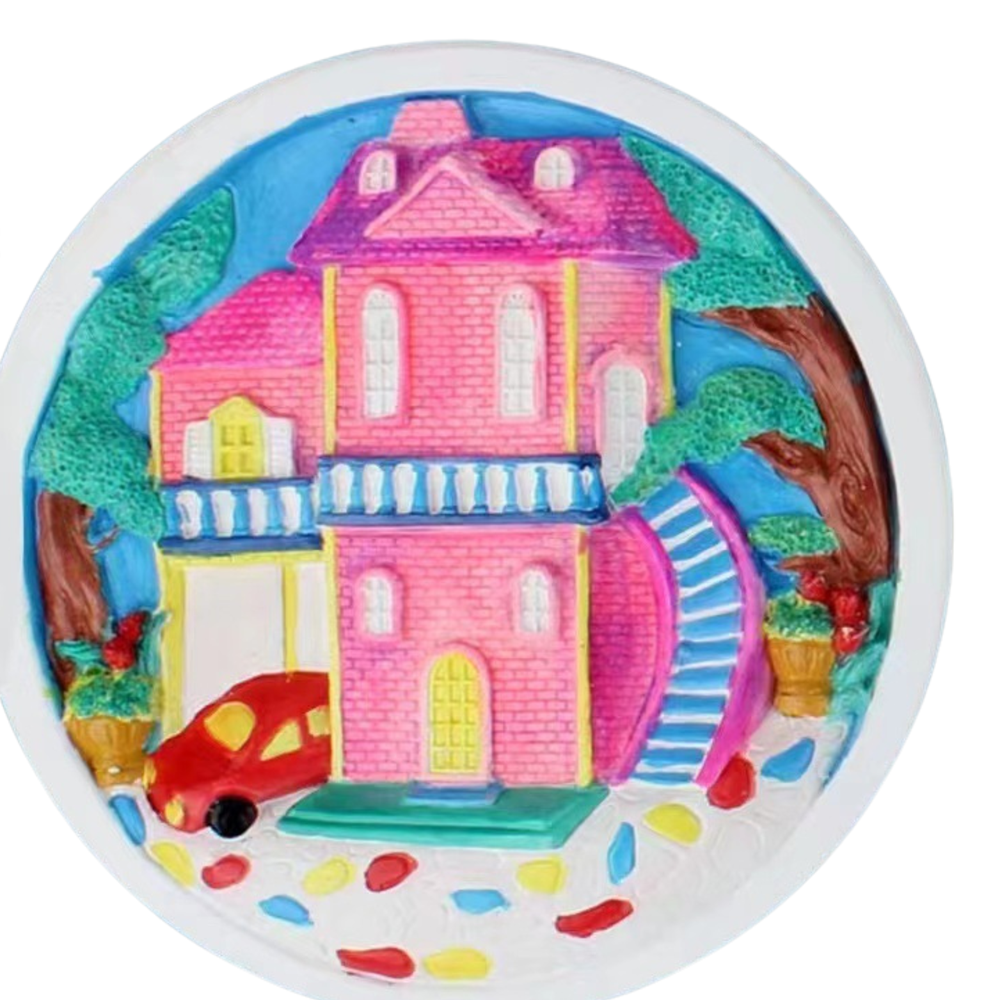 Pronice KŪRYBINIS MENINIS RINKINYS PAINT HOUSE DAŽAI GIPSAS MAŽAS 3D DAILINKAS