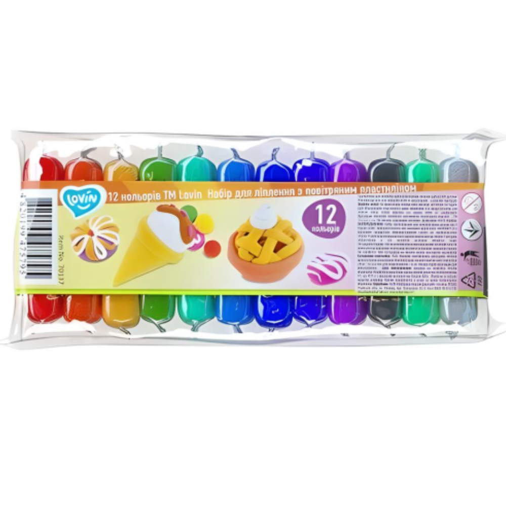 Okto Žaidimų tešla Modeliavimo rinkinys vaikams 12 SPALVŲ Lovin