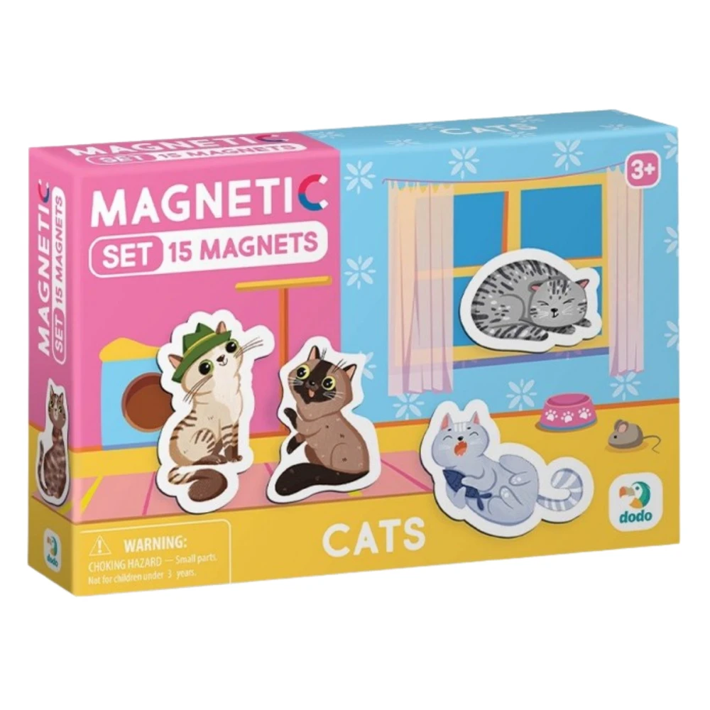 Dodo magnetukų rinkinys Kačiukai (15 el.)