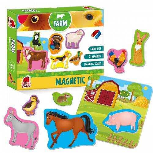 Dėlionė Magnetinis rinkinys su lenta Roter Kafer Farm