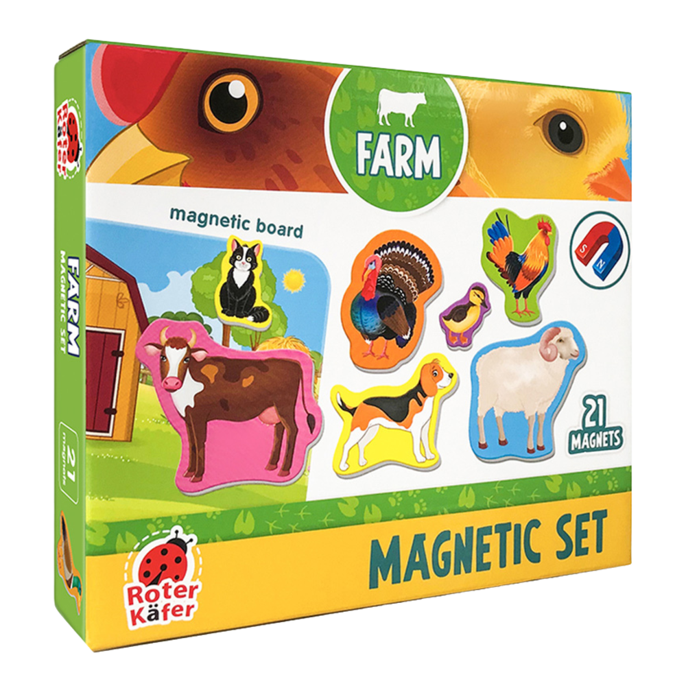 Dėlionė Magnetinis rinkinys su lenta Roter Kafer Farm