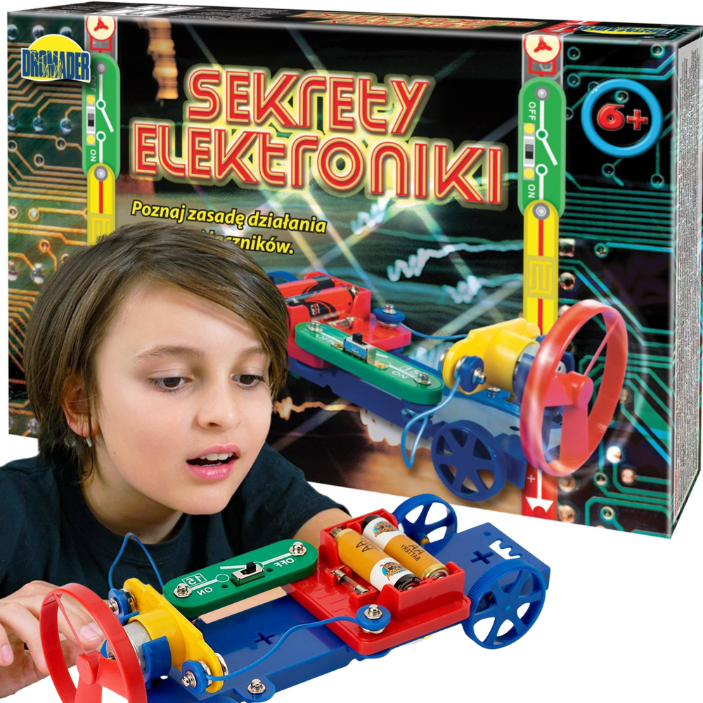 Mokomasis rinkinys – Elektronikos paslaptys – elektromobilis – Dromader 87291