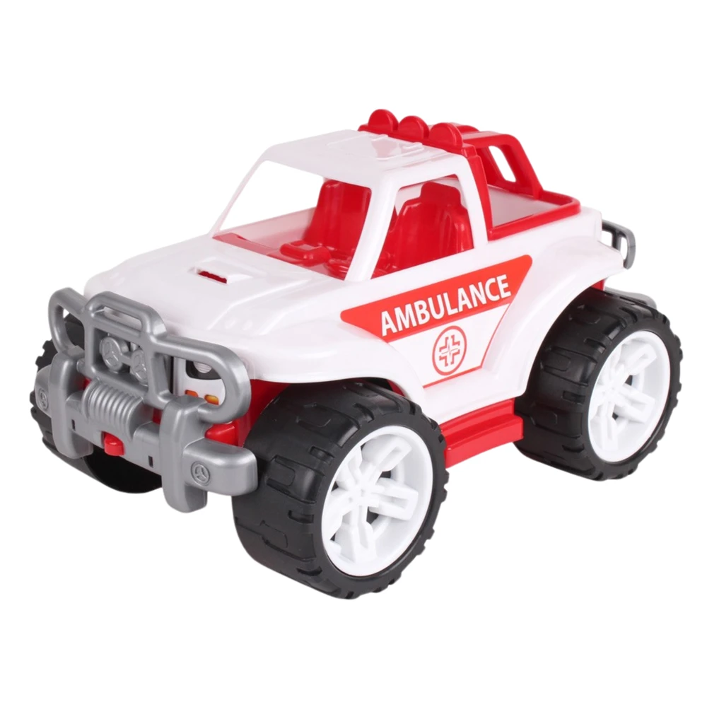 Technok Maksik Didelis plastikinis Greitosios pagalbos automobilis 35cm (3534)
