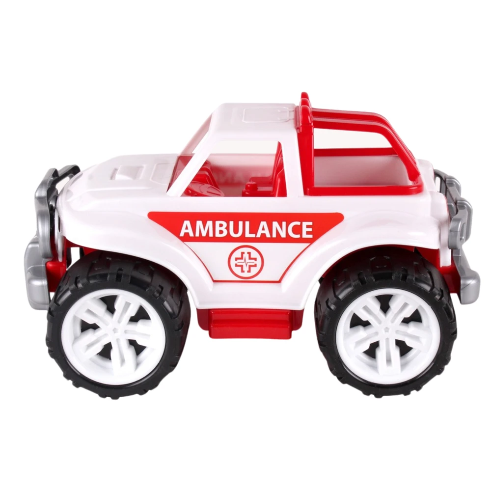 Technok Maksik Didelis plastikinis Greitosios pagalbos automobilis 35cm (3534)
