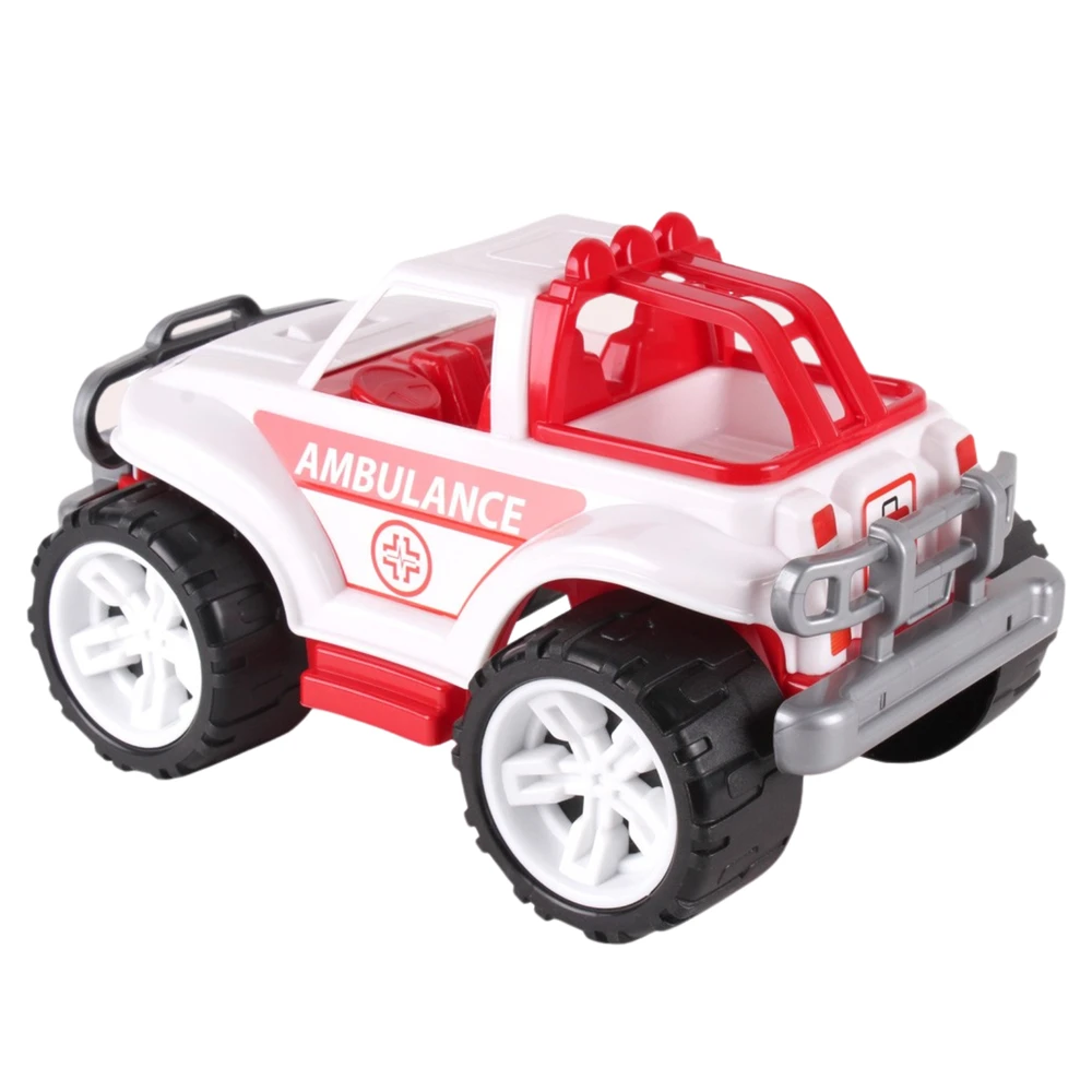 Technok Maksik Didelis plastikinis Greitosios pagalbos automobilis 35cm (3534)