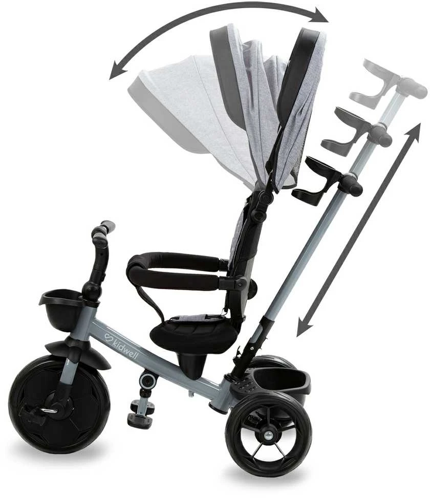 Triratukas Kidwell AXEL Titanium Pilkas
