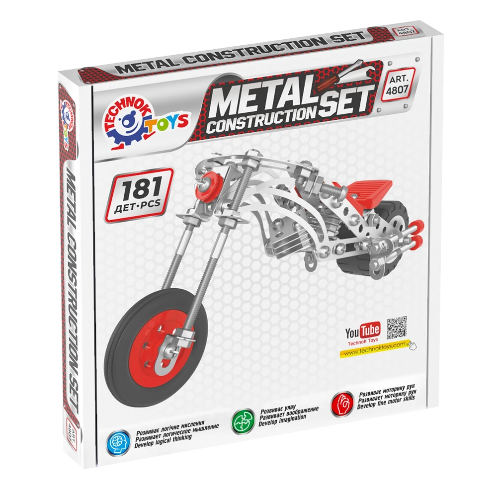 Technok konstruktorius metalinis Motociklas