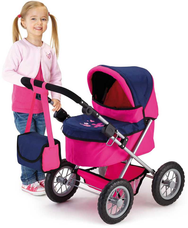 BAYER DESIGN LĖLIŲ VEŽIMĖLIS TRENDY, Rožinis