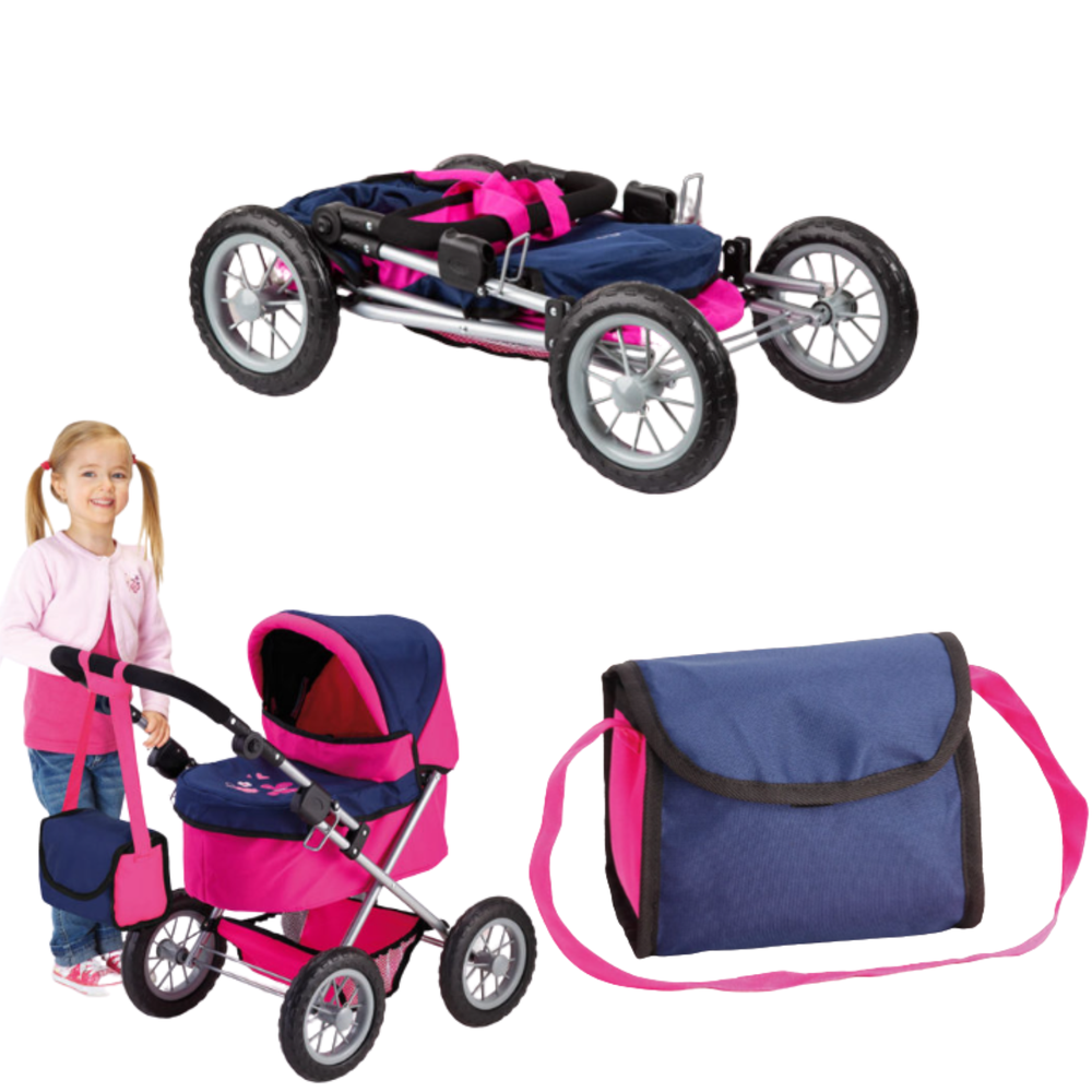 BAYER DESIGN LĖLIŲ VEŽIMĖLIS TRENDY, Rožinis