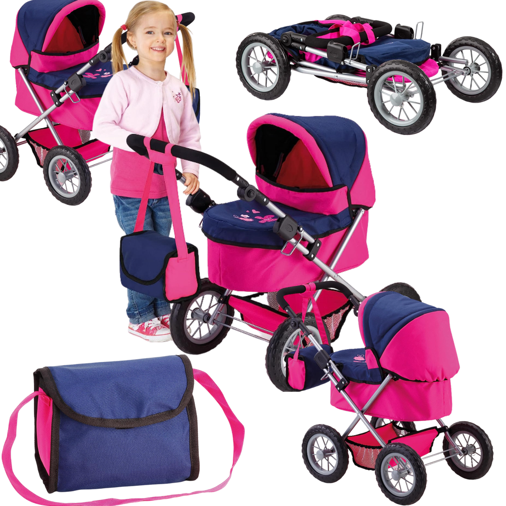 BAYER DESIGN LĖLIŲ VEŽIMĖLIS TRENDY, Rožinis