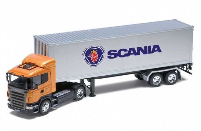 WELLY 1:32 sunkvežimis su priekaba Scania 12470 12626.