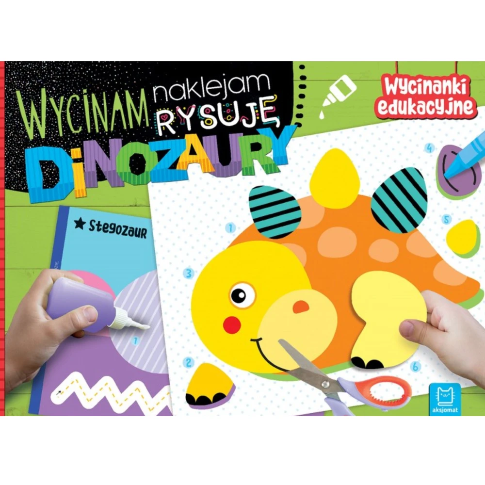 Aksjomat Aksioma karpiau, įklijuoju, piešiu Dinozaurai 3803 35848