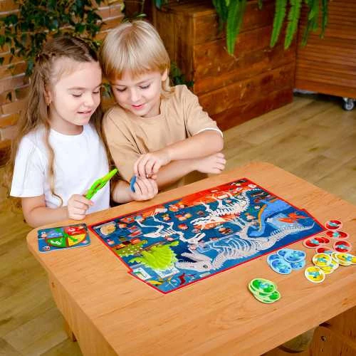 Dėlionė Roter Kafer Maksik Roter Kafer Puzzle detektyvas Dino muziejus RK1080-05