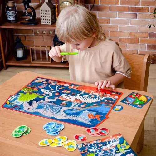 Dėlionė Roter Kafer Maksik Roter Kafer Puzzle detektyvas Dino muziejus RK1080-05