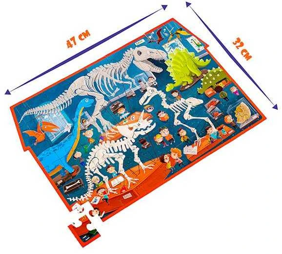 Dėlionė Roter Kafer Maksik Roter Kafer Puzzle detektyvas Dino muziejus RK1080-05