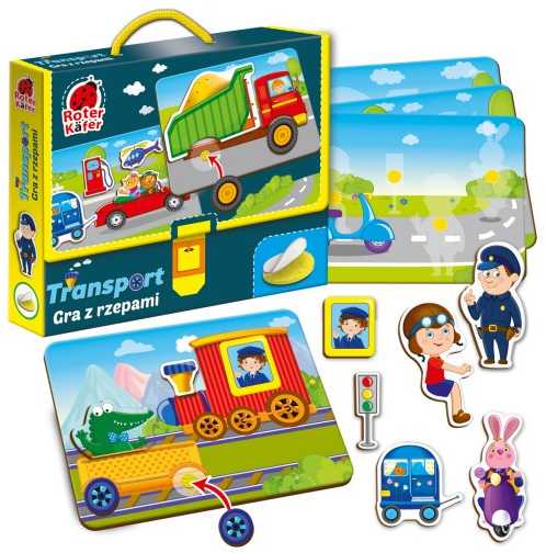 Roter Kafer Maksik Transporto stalo žaidimas: Velcro žaidimas