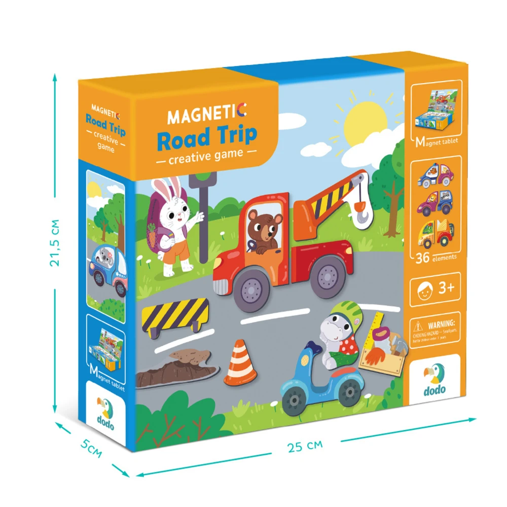 Dodo magnetukų rinkinys Transportas (36 el.)