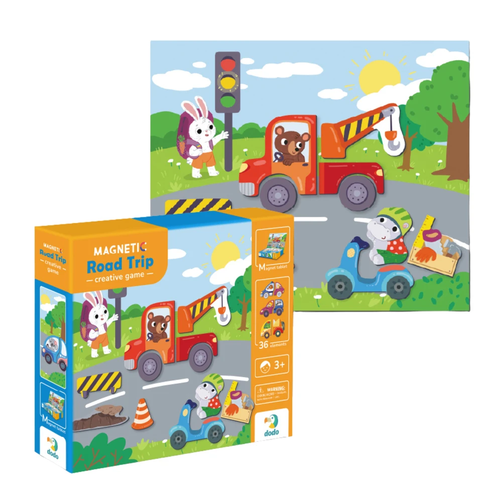 Dodo magnetukų rinkinys Transportas (36 el.)