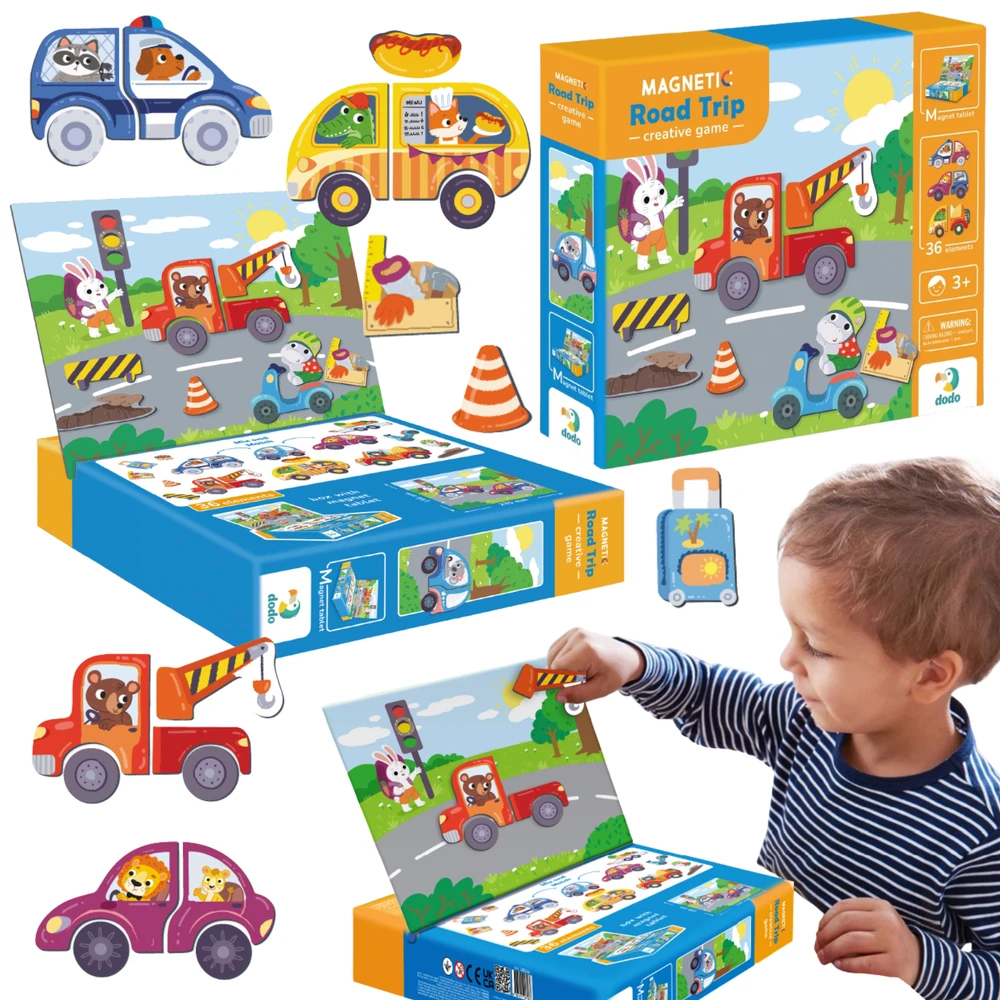 Dodo magnetukų rinkinys Transportas (36 el.)