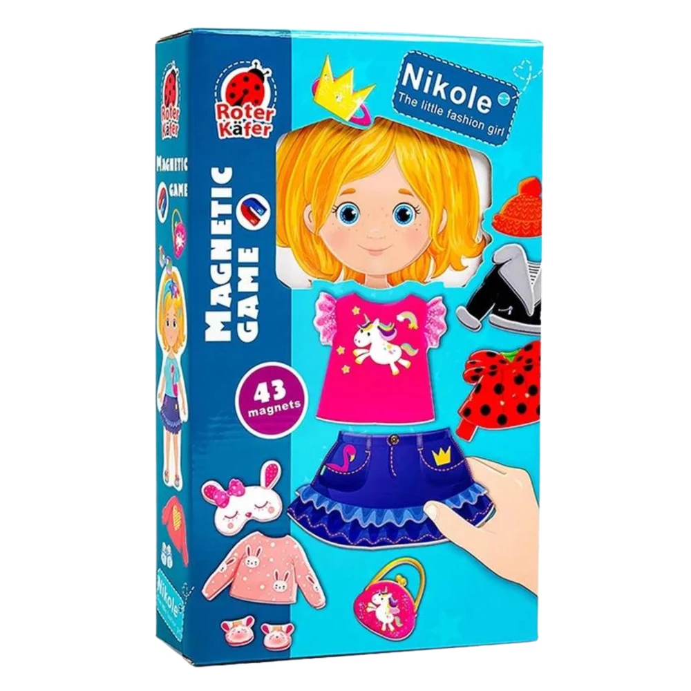 Roter Kafer Maksik Roter Kafer Roteris Kaferis Nikola. Mažos mados mergaitės magnetinis žaidimas