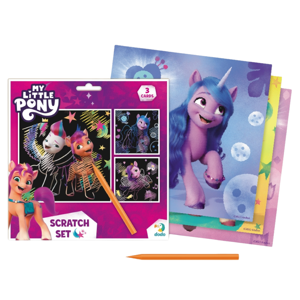 Mano Litte Pony Dodo meninė nutrinama kortelė vaikams